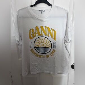 Ganni Cream T-Shirt